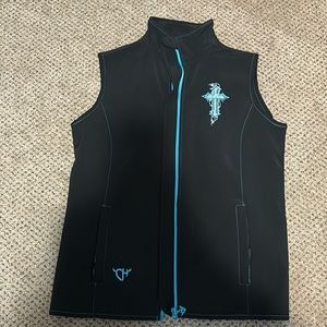 Black hard shell vest
